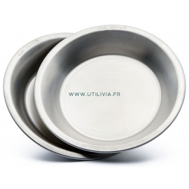 CAMPING PLATE SET - 2 assiettes creuses de camping - Inox - Marque Kelly Kettle