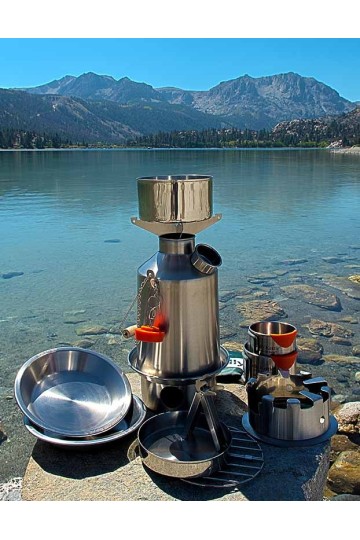 Ultimate Scout Kit : Kit complet du réchaud-bouilloire Scout Kettle - Marque Kelly Kettle