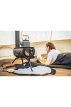 HEAT MAT : Tapis ignifugé pour poêle Frontier Stove et Frontier Plus - Vue avec Frontier Stove - Anevay Stove
