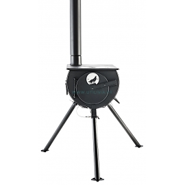 FRONTIER STOVE : Poêle à bois portable avec table de cuisson - Réf. : FS01 - Marque Anevay Stove