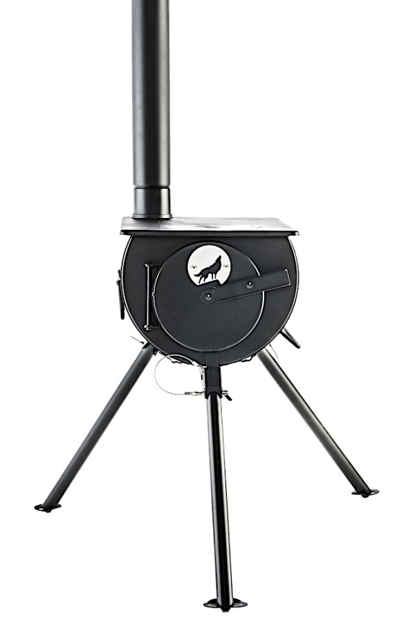 FRONTIER STOVE : Poêle à bois portable avec table de cuisson - Réf. : FS01 - Marque Anevay Stove