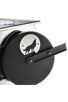 FRONTIER STOVE : Poêle à bois portable avec table de cuisson - Zoom sur la porte - Marque Anevay Stove