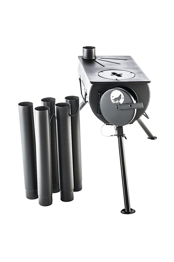 FRONTIER STOVE : Présentation des 5 conduits de cheminée fournis - Marque Anevay Stove