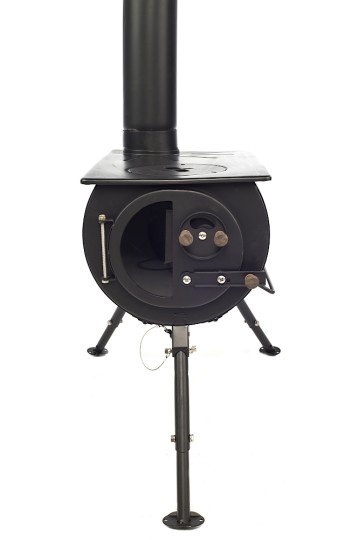 FRONTIER PLUS : Poêle à bois portable avec table de cuisson - Réf. : FPlus - Marque Anevay Stove