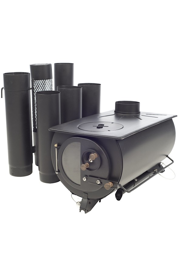 FRONTIER PLUS : Poêle à bois portable avec plan de cuisson - Marque Anevay Stove