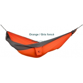 HAMAC modèle ORIGINAL - Couleur orange et gris foncé : 1 place - 320 * 200 cm - Toile de parachute - Ticket To The Moon.
